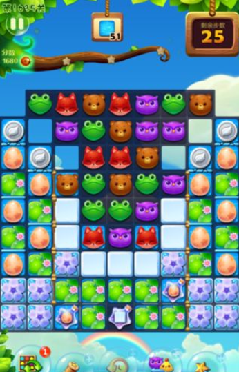 开心消消乐1635关图文攻略