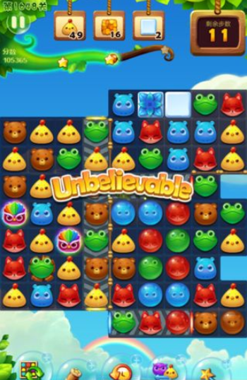 开心消消乐1648关图文攻略