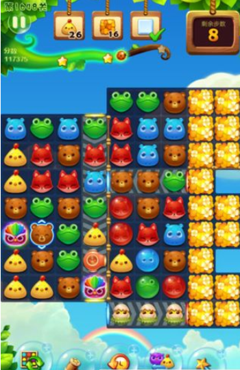 开心消消乐1648关图文攻略