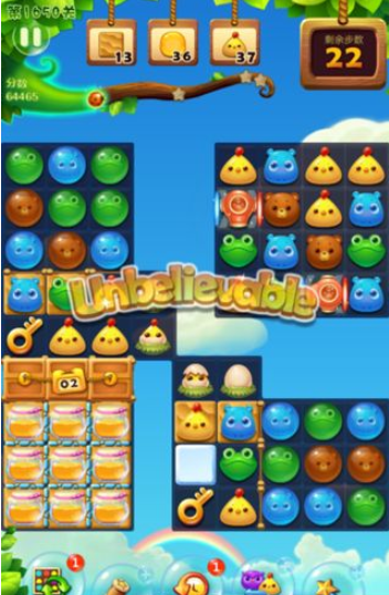 开心消消乐1650关图文攻略