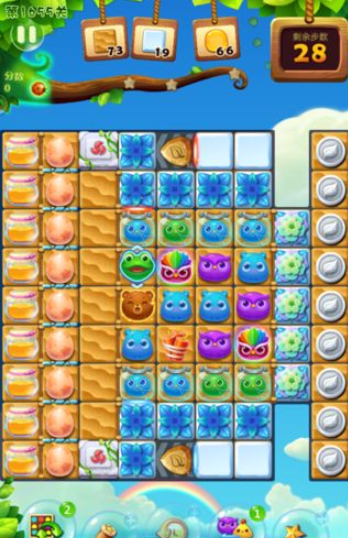 开心消消乐1655关图文攻略
