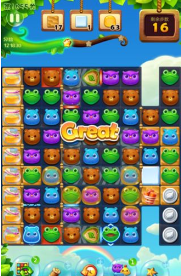 开心消消乐1655关图文攻略
