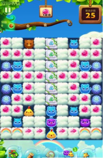 开心消消乐1657关图文攻略