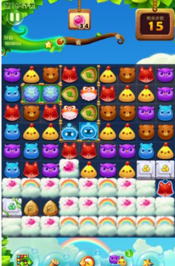 开心消消乐1657关图文攻略