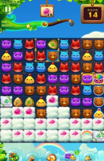 开心消消乐1657关图文攻略