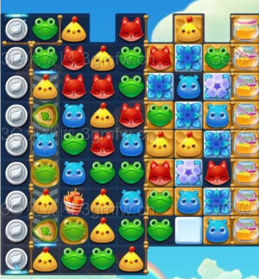 开心消消乐1667关三星图文攻略