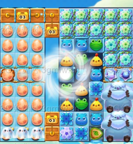 开心消消乐1684关三星图文攻略