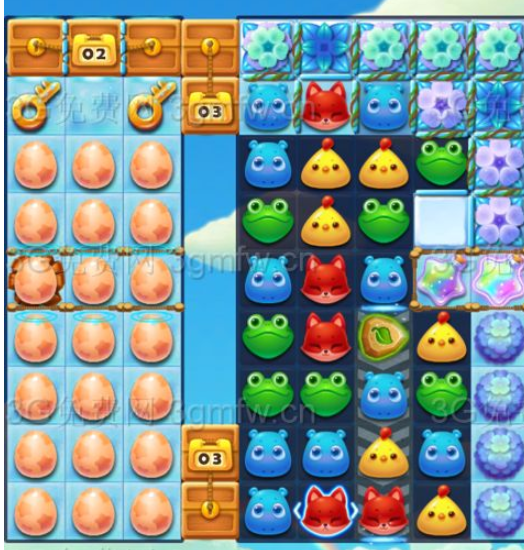 开心消消乐1684关三星图文攻略