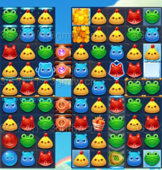 开心消消乐1684关三星图文攻略