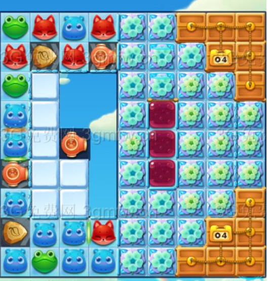 开心消消乐1699关三星图文攻略