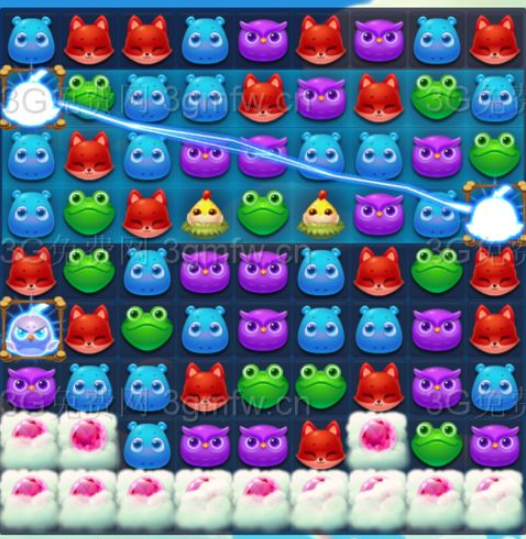 开心消消乐1707关三星图文攻略