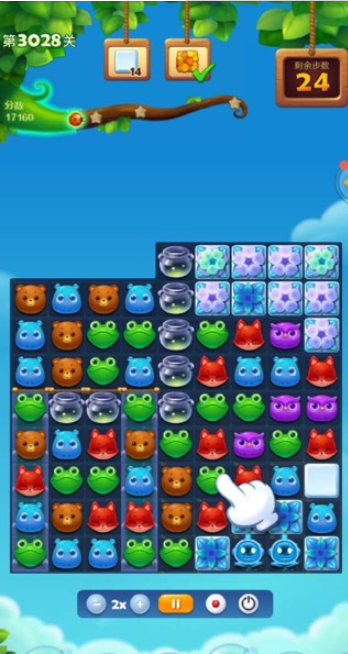 开心消消乐3028关攻略