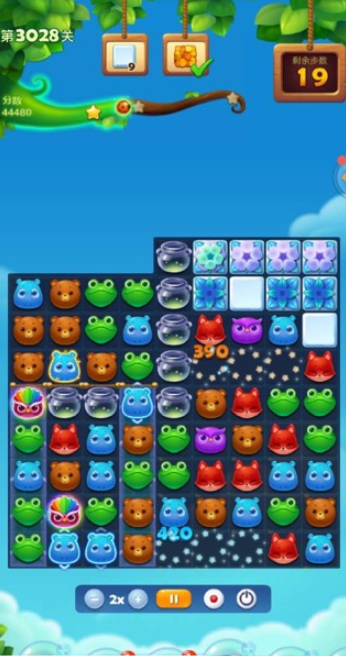 开心消消乐3028关攻略