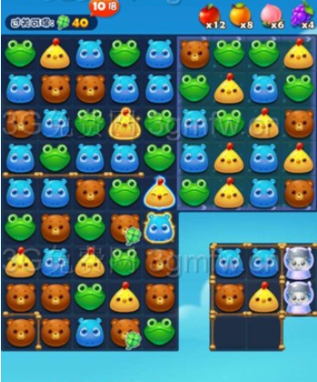 开心消消乐2987关攻略