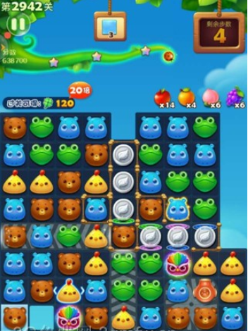 开心消消乐2942关图文攻略
