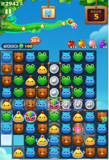 开心消消乐2942关图文攻略
