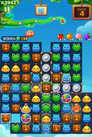 开心消消乐2942关图文攻略