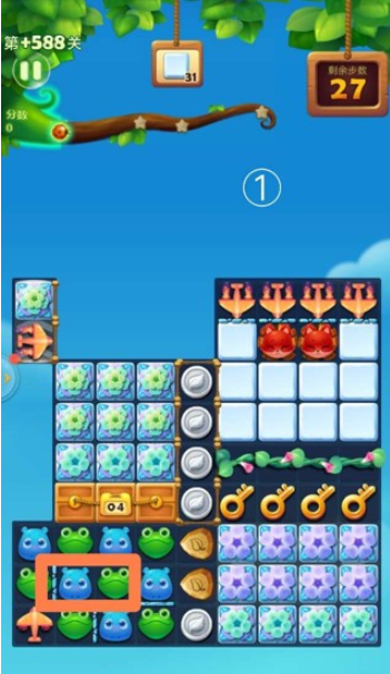 开心消消乐精英关588关攻略