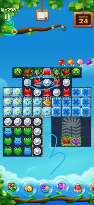 开心消消乐隐藏关586关怎么打