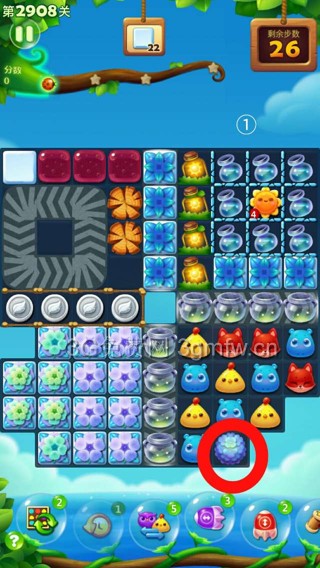 开心消消乐第2908关怎么打
