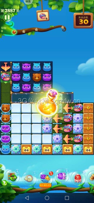 开心消消乐2887关攻略