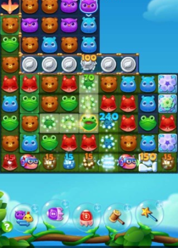 开心消消乐2887关攻略