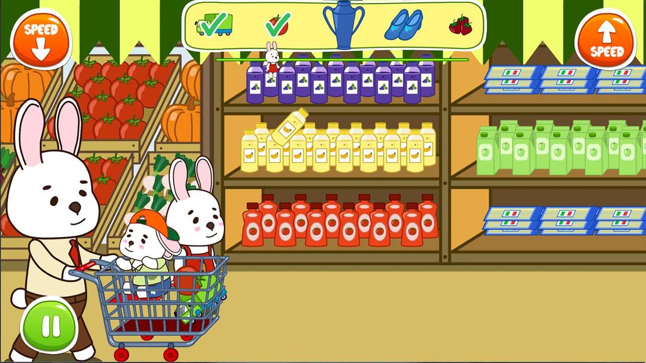 动漫兔子儿童超市手游3