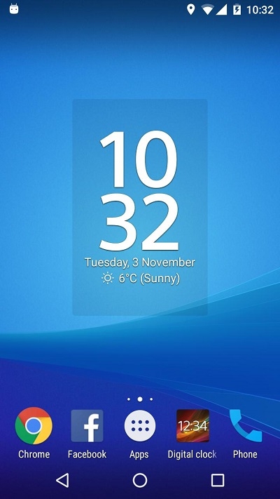 digital clock xperia apk1