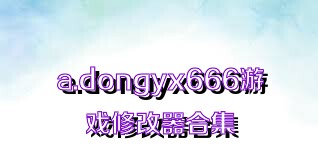 a.dongyx666游戏修改器合集