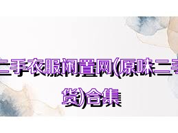 二手衣服闲置网(原味二手货)合集