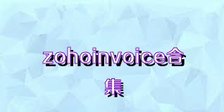 zohoinvoice合集