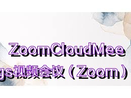 ZoomCloudMeetings视频会议（Zoom）合集