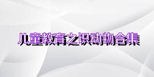 儿童教育之识动物合集
