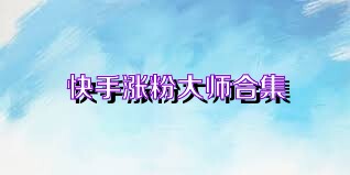 快手涨粉大师合集