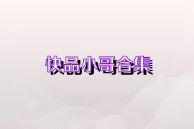 快品小哥合集