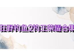 狂野钓鱼2钓王荣耀合集