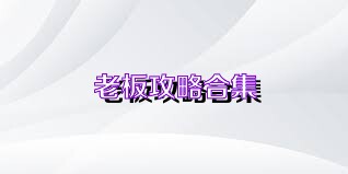 老板攻略合集