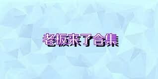 老板来了合集