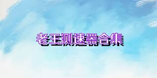 老王测速器合集