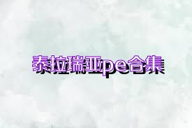 泰拉瑞亚pe合集