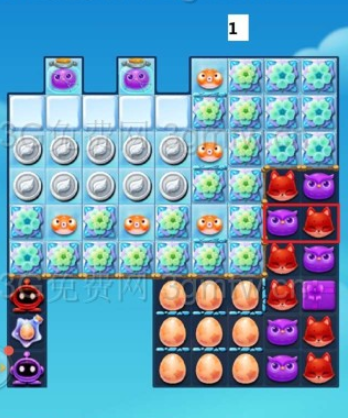 开心消消乐隐藏关268关怎么过