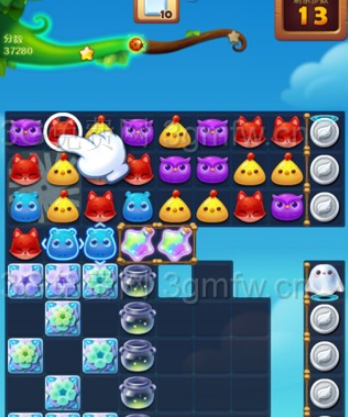 开心消消乐隐藏关557关怎么过