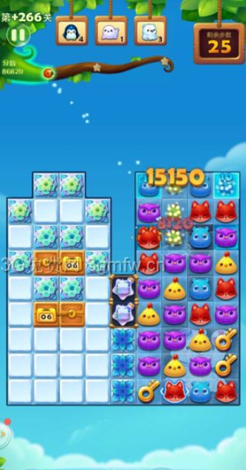 开心消消乐精英关266关怎么打