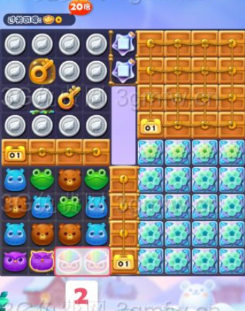 开心消消乐隐藏关264关怎么打