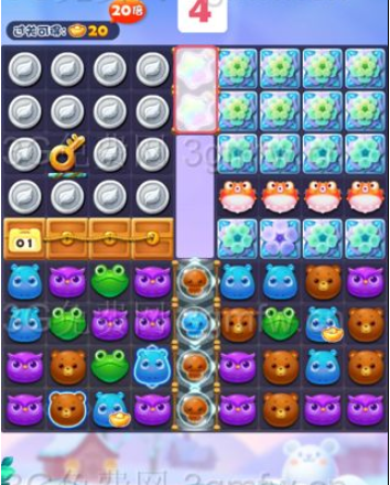 开心消消乐隐藏关264关怎么打