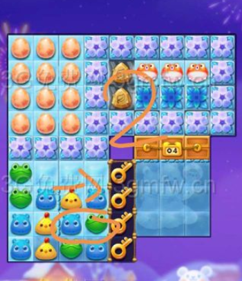 开心消消乐隐藏关263关攻略