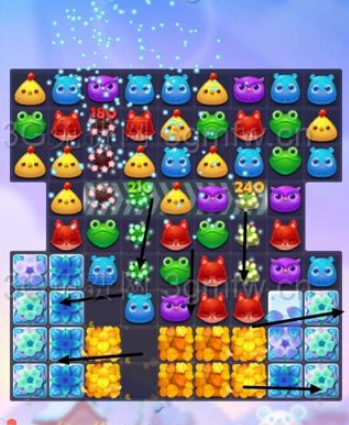 开心消消乐隐藏关551关攻略