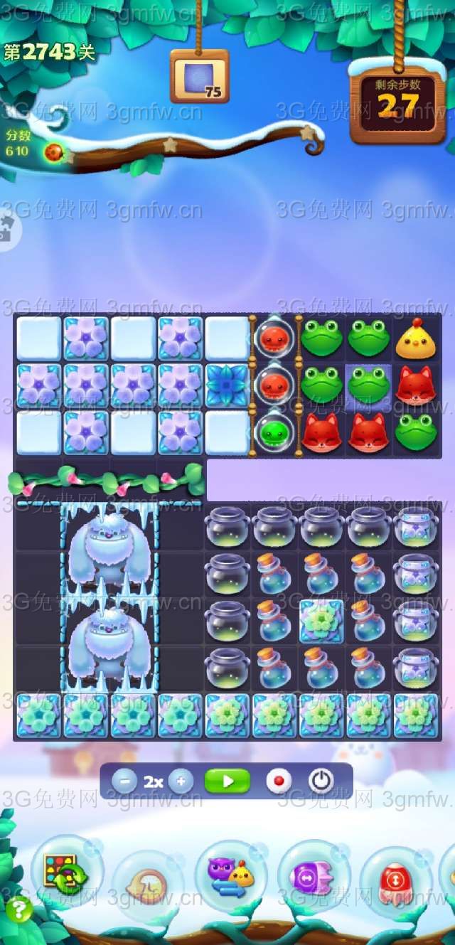 开心消消乐2743关图文攻略