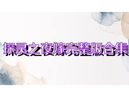 探灵之夜嫁完整版合集