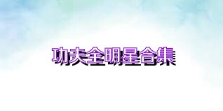 功夫全明星合集